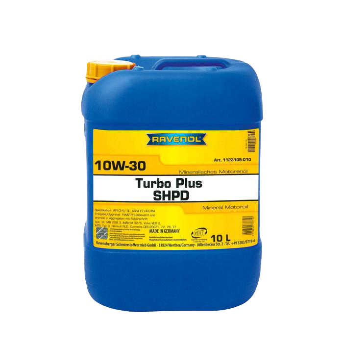 Моторное масло Ravenol Turbo plus SHPD SAE 10W-30, 10л